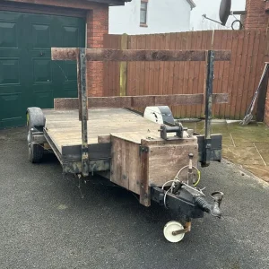 Flatbed Car Trailer - Braked, Wooden Floor, 1.9 x 4.2m - Image 4