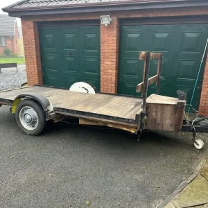 Flatbed Car Trailer - Braked, Wooden Floor, 1.9 x 4.2m - Image 5