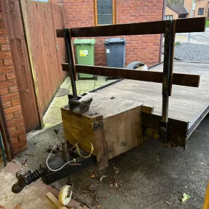 Flatbed Car Trailer - Braked, Wooden Floor, 1.9 x 4.2m - Image 8