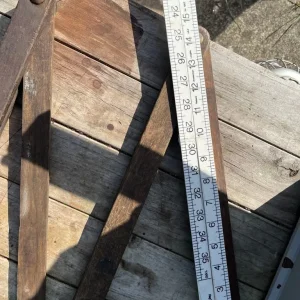 ANTIQUE SHIPWRIGHT HARDWOOD BEVEL STOCK x2 - Image 3