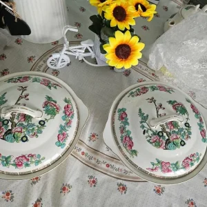 2 Indian Tree Tureen dishes Maddock - Image 4