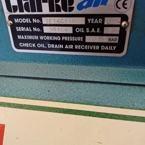 Clarke Air Industrial Single Phase Air Compressor - Image 6