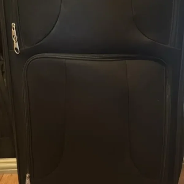 Large black suitcase