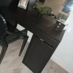 Dressing table with mirror