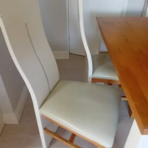 Solid wood dining table with 4 chairs - Image 2