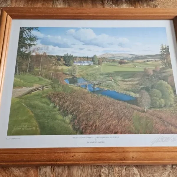 18th hole @ Gleneagles by Graham W Baxter print