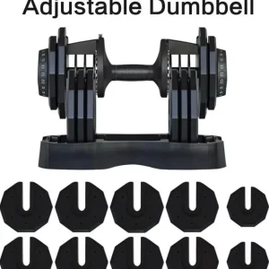 Braingain Adjustable Dumbbells – 2 Pieces - Image 2