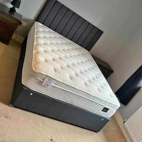 King size divan bed with mattress