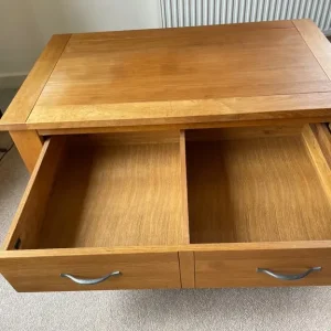 Large Oak Coffee Table - Image 4