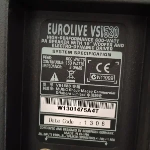 Behringer Eurolive VS 1520 - Image 2