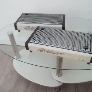Dining table food warmers and plates – heated by tea lights - Image 2