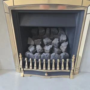 Fireplace with inset open coal gas fire - Image 3