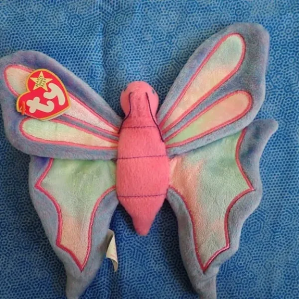 Flitter the butterfly beanie baby with tag