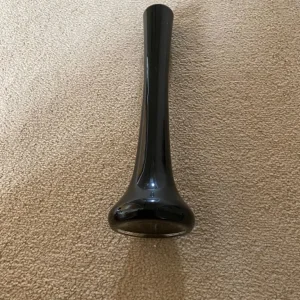 Slim Black Glass Vase - Image 2