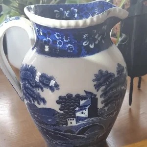 2 Copeland vases and blue flow jug - Image 5