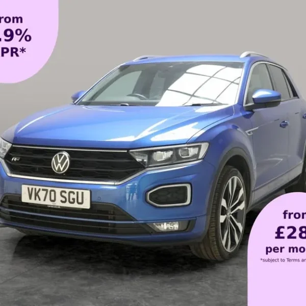 2020 Volkswagen T-Roc R-Line 1.5 TSI Petrol SUV with Blue Paint and 20in Wheels