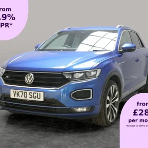 2020 Volkswagen T-Roc R-Line 1.5 TSI Petrol SUV with Blue Paint and 20in Wheels