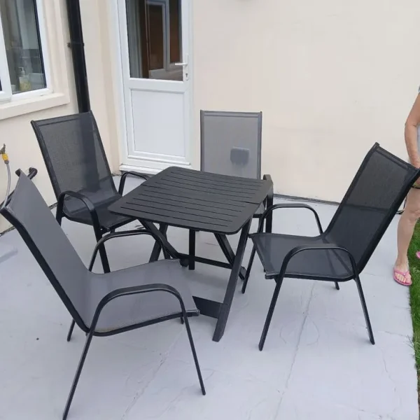 outside table and 4 chairs
