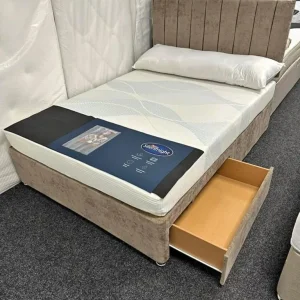 Divan Small Double Bed with Mattress and Drawers