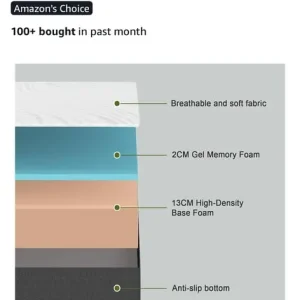 Twirest Folding Mattress 135x190x15 with Portable Pillow - Image 5