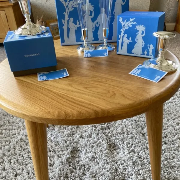 Wedgewood champagne flutes and candlesticks