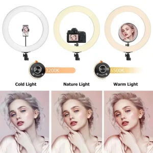 19" Ring Lamp with Tripod and Accessories - Image 6