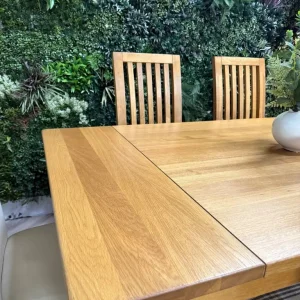 Oak kitchen table and 6 chairs - Image 5
