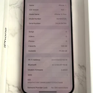 iPhone 15 Plus 128GB Unlocked Pink 97% Battery Health - Image 3