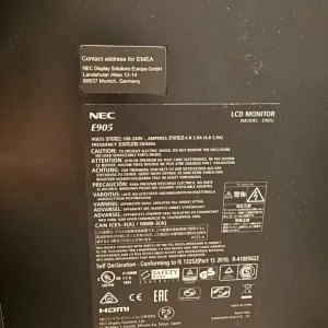 NEC E905 90” Large TV Screen - Image 3