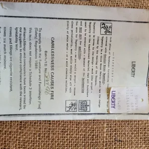 Small padded liberty print footstool - Image 3