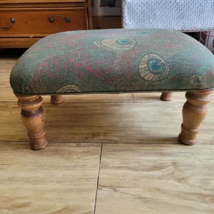 Small padded liberty print footstool