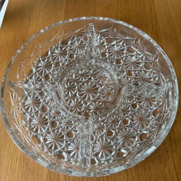 Glass snack dish
