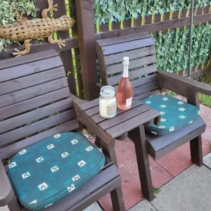 Charles Taylor Straight Twin Companion Set Garden Patio Furniture - Image 3