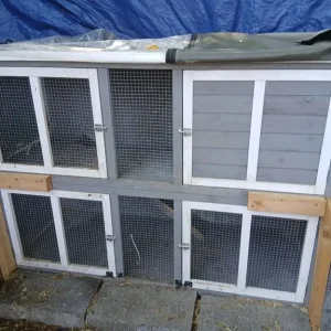 Double rabbit hutch - Image 2