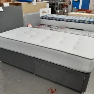 Single Divan Bed with Mattress and Drawers