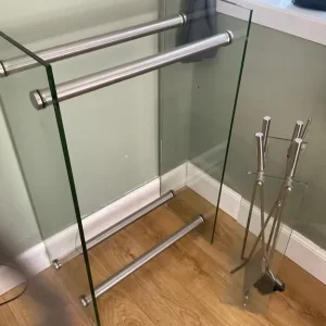 Glass log stand