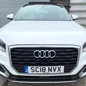 2018 Audi Q2 Sport 1.6 TDi with 18" alloys, sunroof, sat nav, black/red interior - Image 2