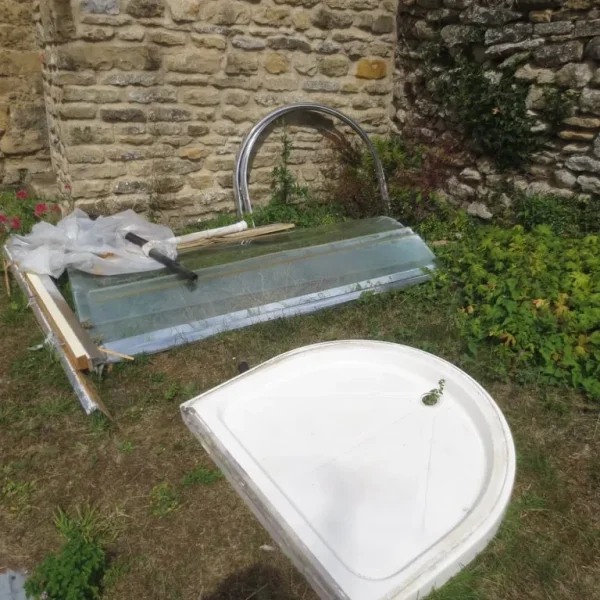 Pacific D-Shape Shower Enclosure with Tray