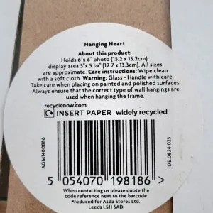 Wood Heart Photo Frame - Image 4