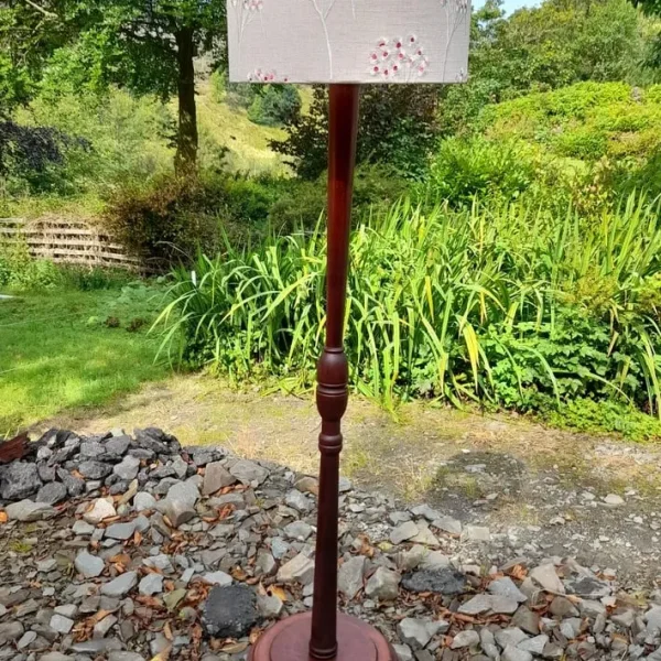 Antique Mahogany Standard Lamp