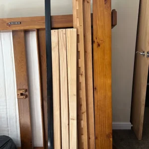 Solid wooden double bed - Image 5