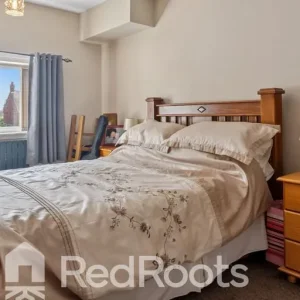 Solid wooden double bed