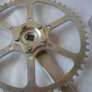 170mm 52 Single Ring All Silver Chainset - Image 7