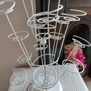 Cream Metal Spiral Tree Cupcake Holder - Image 6