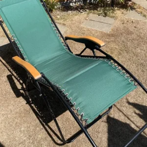 Folding green garden chairs - Image 2