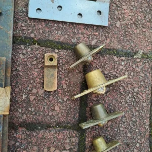 Old vintage hinges and gate fixings - Image 2