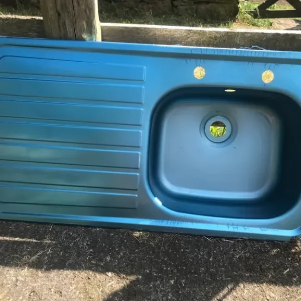 Inset stainless steel sink
