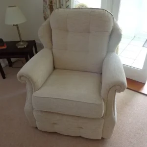 3-seater settee and chair - Image 2