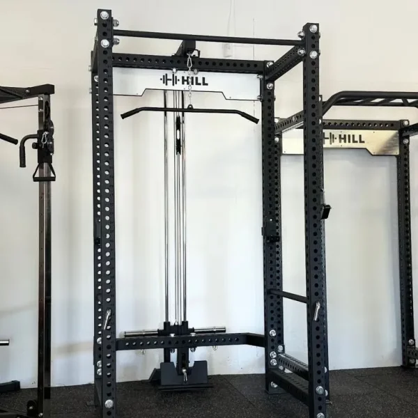 Commercial Squat Rack With High/Low Pulley System