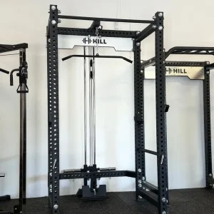 Commercial Squat Rack With High/Low Pulley System